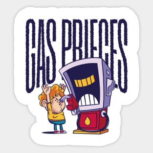 gas pump cartoon Sticker